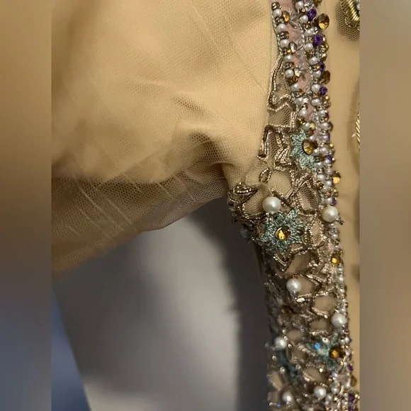 Pakistani Indian Designer Dress Heavy Hand Embroidery Heavy Shalwar Kameez Sz Sm - Picture 16 of 16